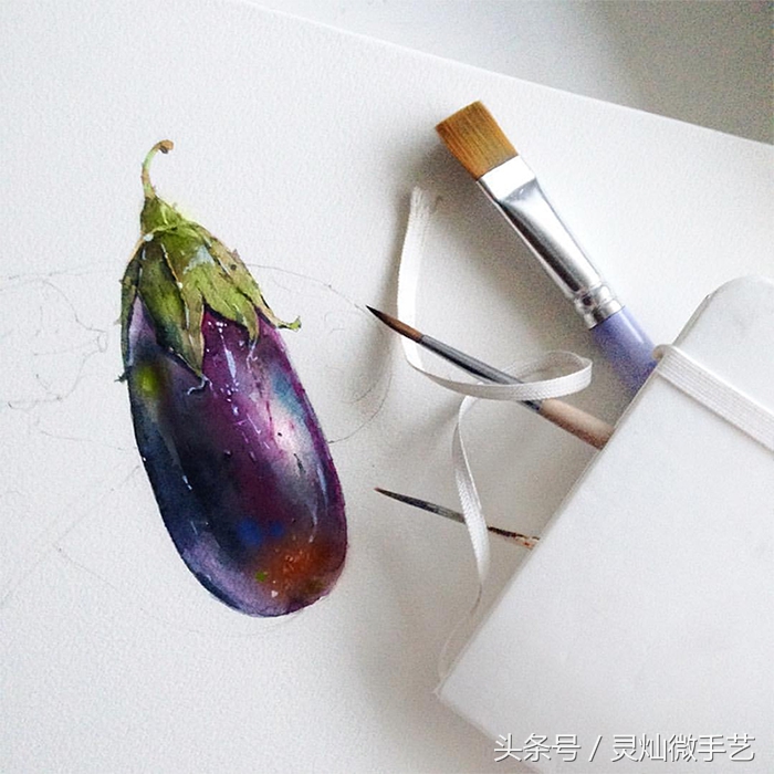 眼前一亮清雅通透的水彩作品,好看又简单的水彩教程