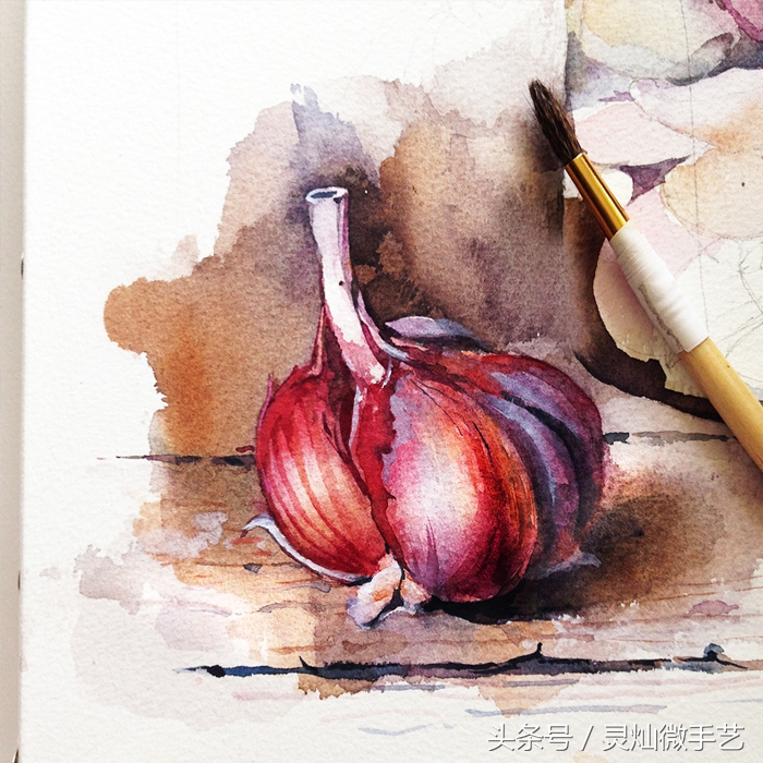 眼前一亮清雅通透的水彩作品,好看又简单的水彩教程