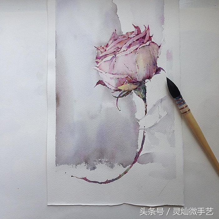 眼前一亮清雅通透的水彩作品,好看又简单的水彩教程