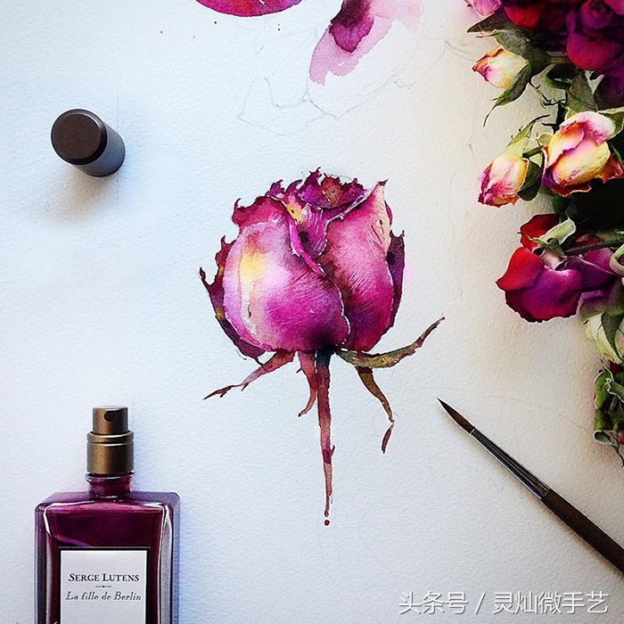 眼前一亮清雅通透的水彩作品,好看又简单的水彩教程