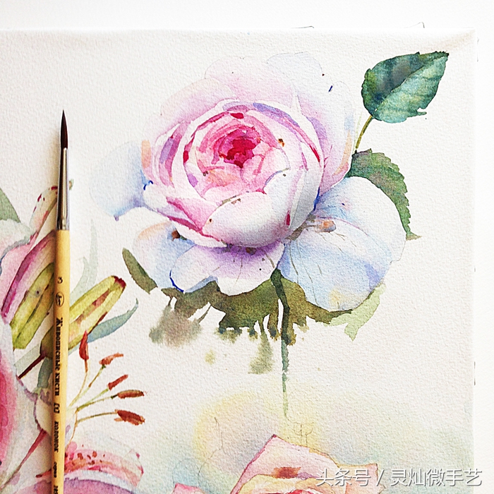 眼前一亮清雅通透的水彩作品,好看又简单的水彩教程