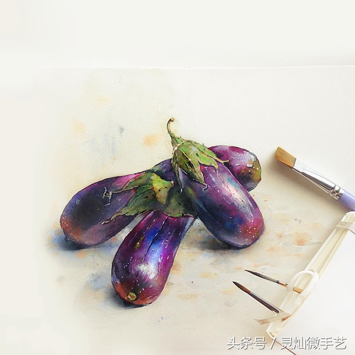 眼前一亮清雅通透的水彩作品,好看又简单的水彩教程