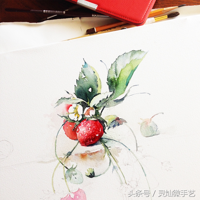 眼前一亮清雅通透的水彩作品,好看又简单的水彩教程