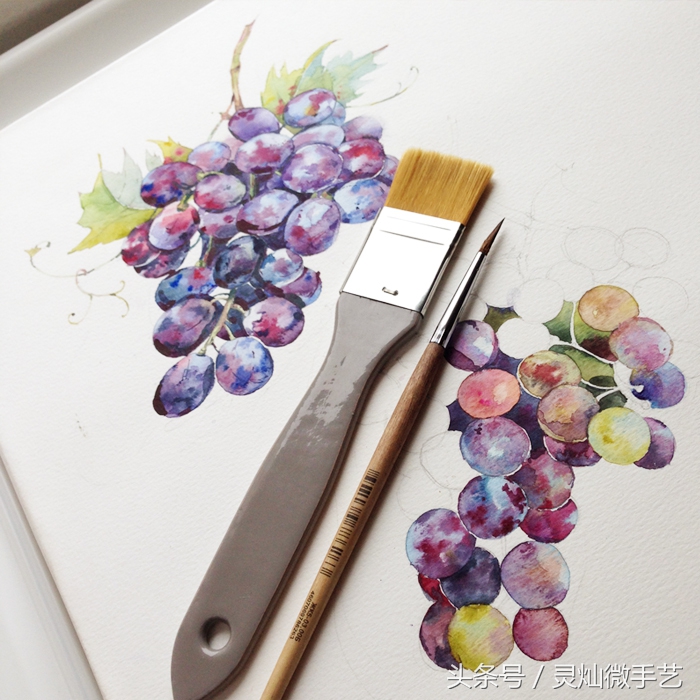 眼前一亮清雅通透的水彩作品,好看又简单的水彩教程