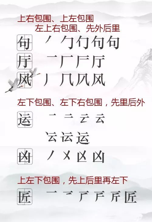汉字笔顺100个口诀,汉字笔顺技巧