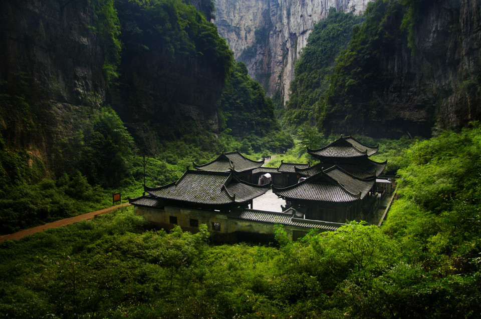 天福官驿在哪个风景区,武隆天坑天福官驿