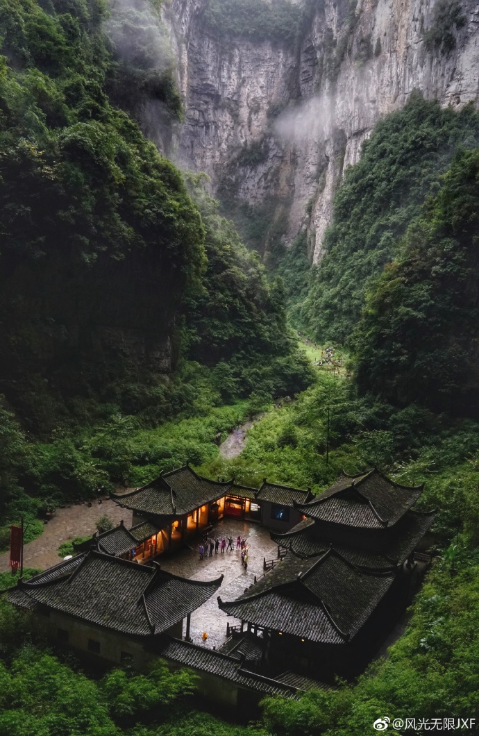 天福官驿在哪个风景区,武隆天坑天福官驿