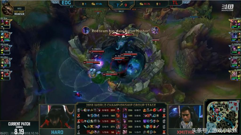 S8小组赛TL告别战大师兄完美发挥斩落EDG，头名之争仍存在悬念！