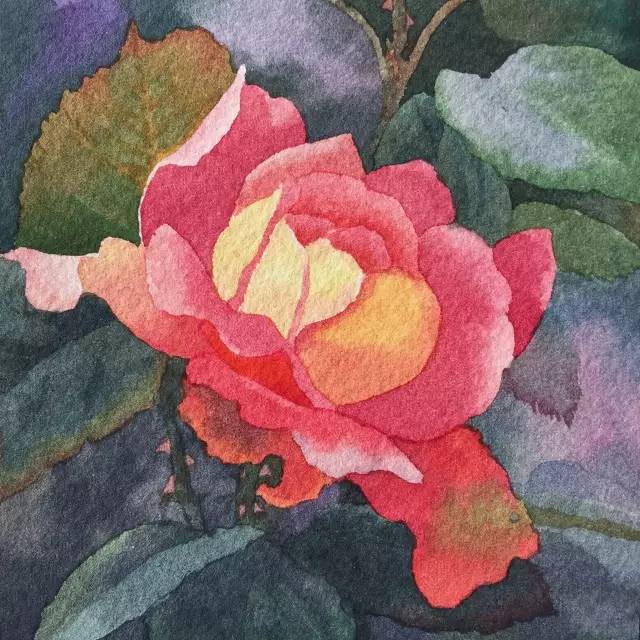 情人节用丙烯画画,情人节教我们画玫瑰