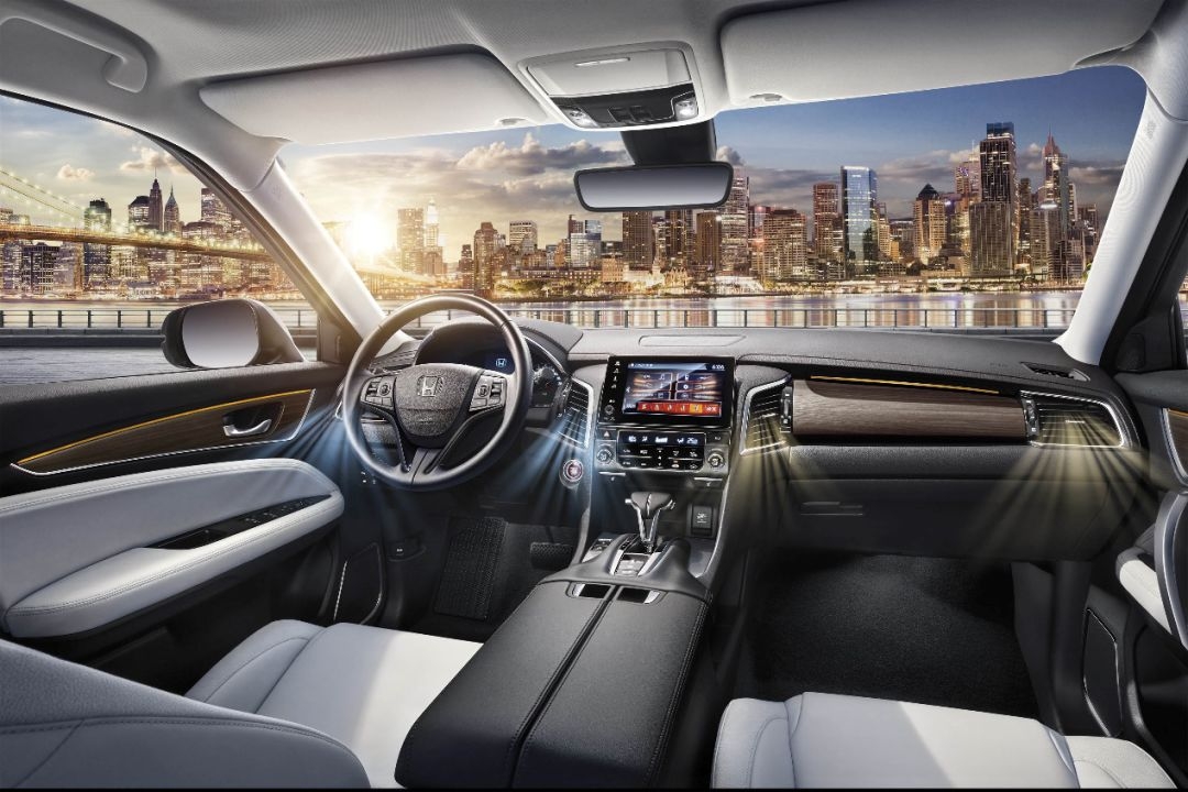 大冠道2排空间,广本冠道1.5t豪华版内饰