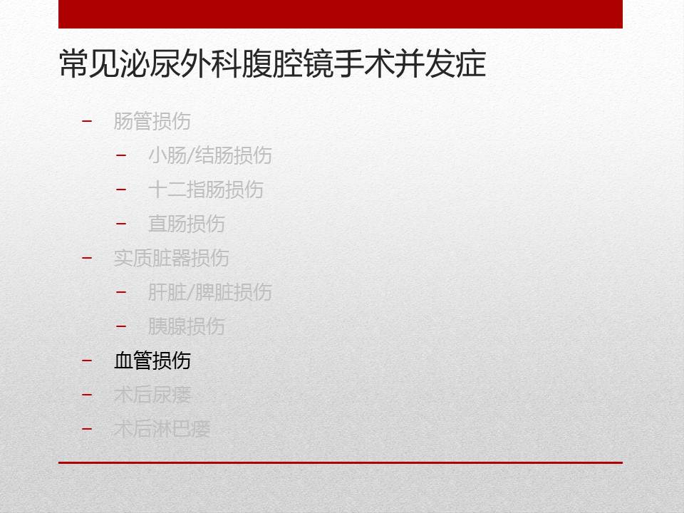 「图文+语音」刘明｜泌尿外科腹腔镜手术并发症的术中及术后处理