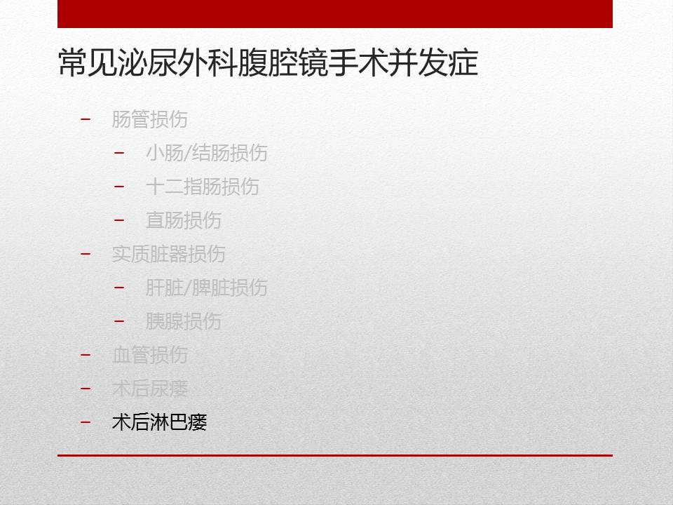 「图文+语音」刘明｜泌尿外科腹腔镜手术并发症的术中及术后处理