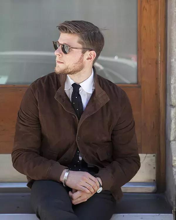 夹克衬衫领带配什么裤子,夹克领带图片大全