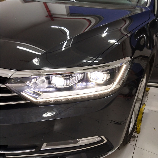 迈腾b8l老款随动大灯介绍,迈腾b8l大灯改透镜