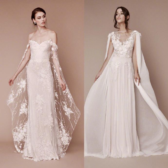 浪漫柔美的洁白婚纱:少女梦里都能梦见!