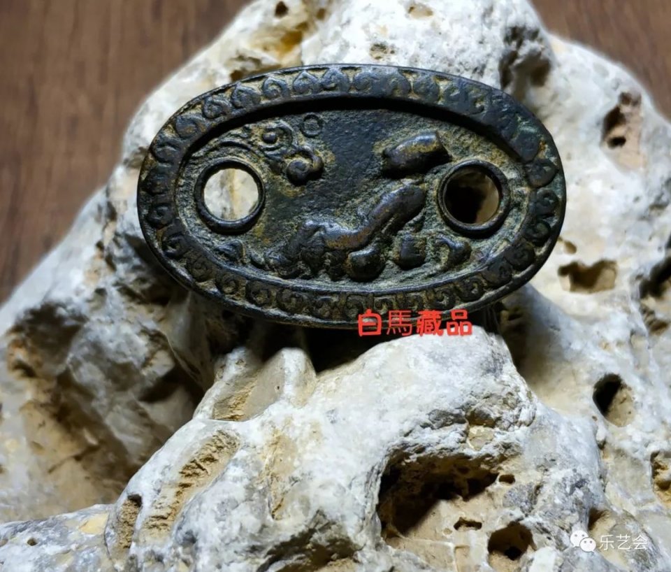 白马讲铜荷包扣收藏