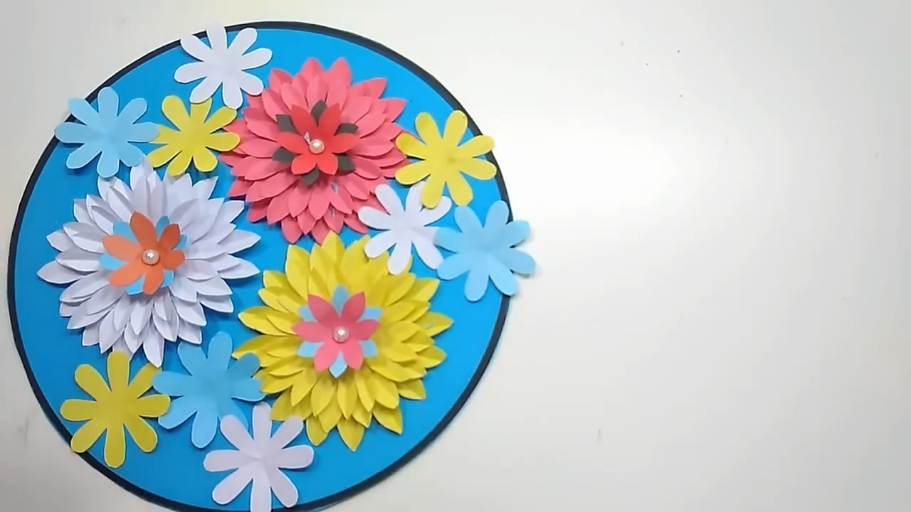 装饰纸花制作教程,漂亮纸花手工制作图解教程