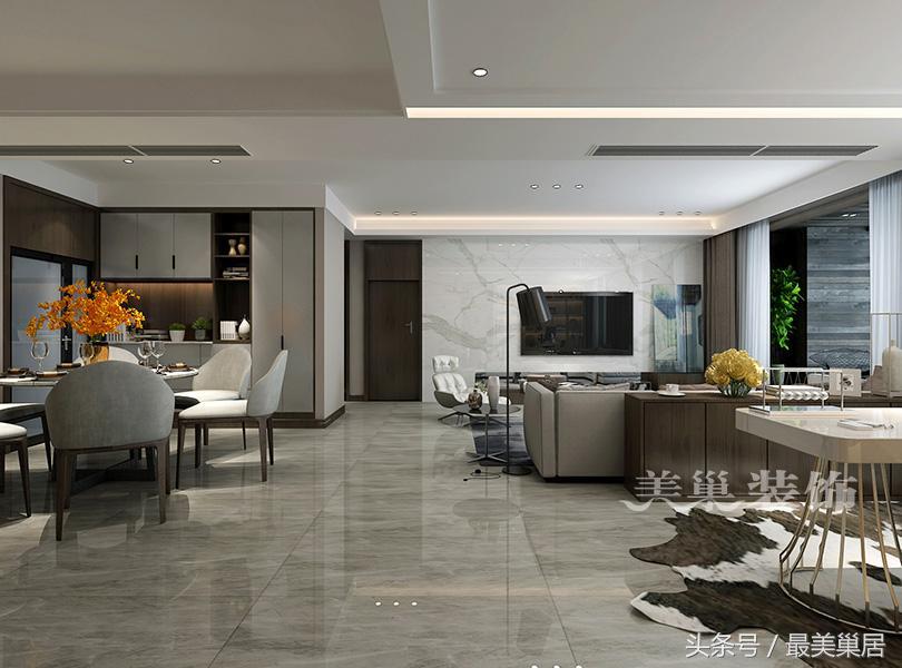美巢绿地海珀兰轩装修效果图大平层来一个台湾的生活方式怎么样