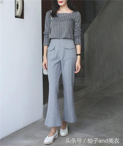 露脚踝穿搭过时了,今年冬天流行九分裤露脚踝穿法