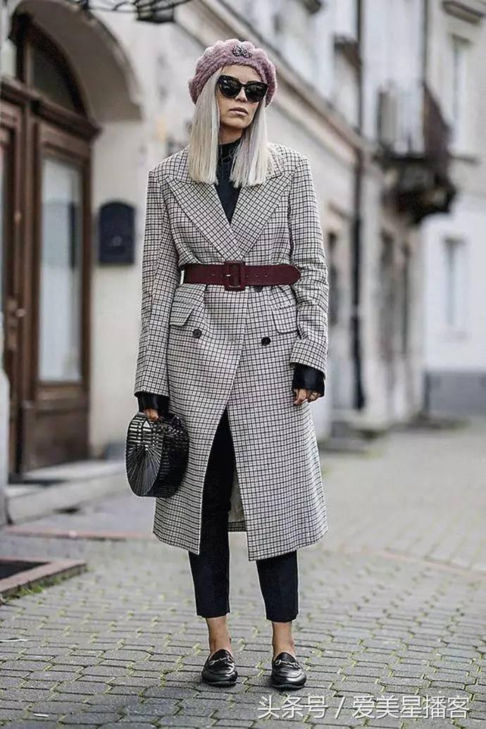 大衣女韩版慵懒风显高显瘦,想要将大衣穿得显瘦又显高级版型