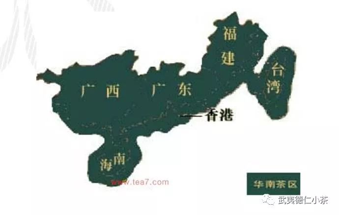华夏大陆，四大产区，十大名茶分布