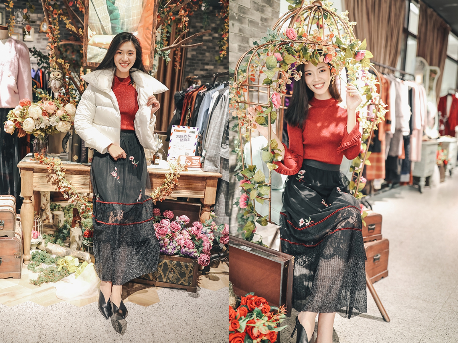 拍出仙女范儿的秘诀在这里，跟重庆美女学习一下秋冬穿搭吧