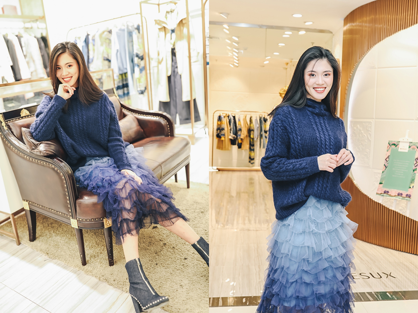 拍出仙女范儿的秘诀在这里，跟重庆美女学习一下秋冬穿搭吧