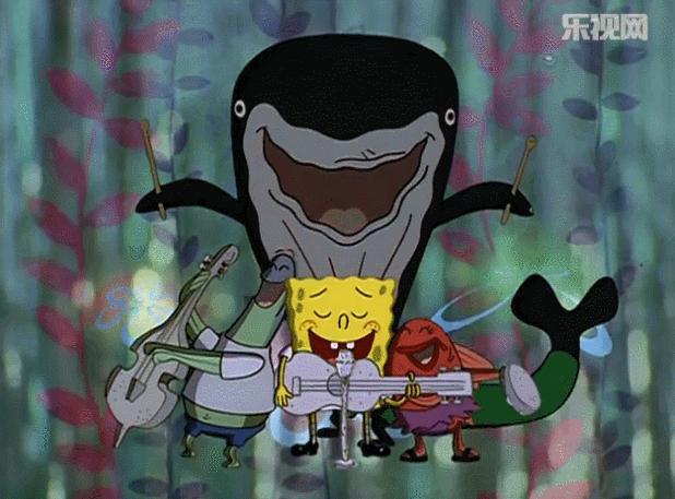 海绵宝宝与珊迪合唱,海绵宝宝牵着珊迪的手