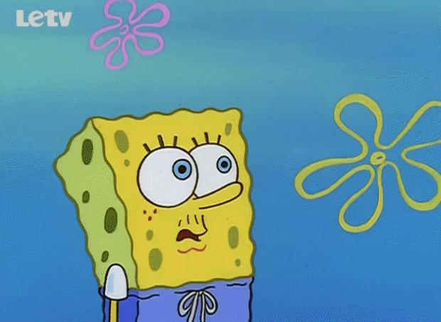 海绵宝宝与珊迪合唱,海绵宝宝牵着珊迪的手