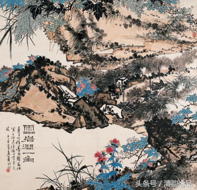 潘天寿花鸟画作品欣赏图文,潘天寿花鸟真迹一百幅大赏