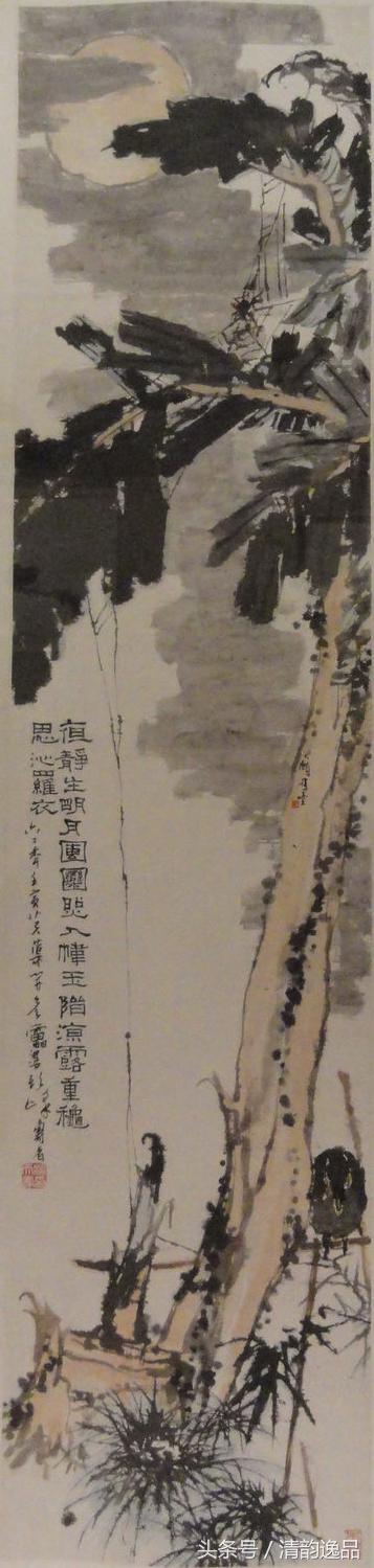 潘天寿花鸟画作品欣赏图文,潘天寿花鸟真迹一百幅大赏