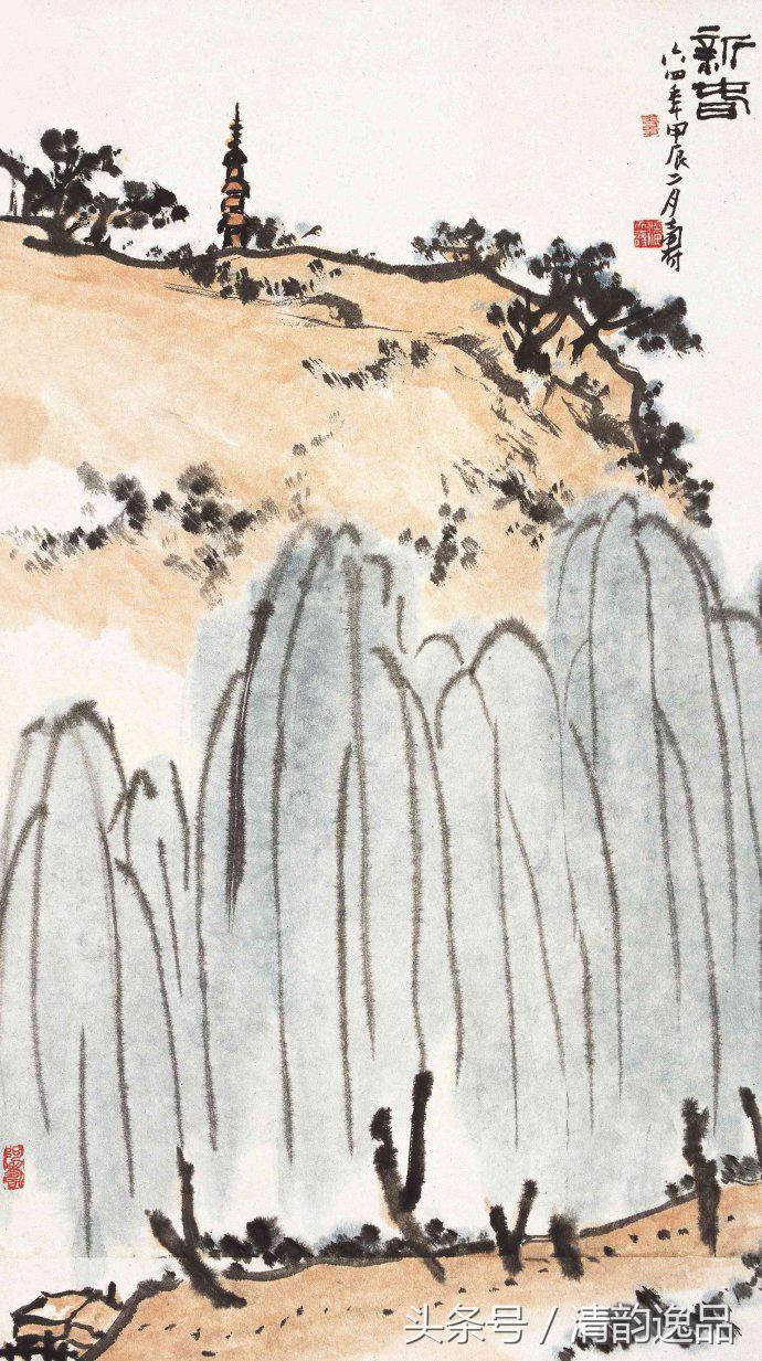 潘天寿花鸟画作品欣赏图文,潘天寿花鸟真迹一百幅大赏