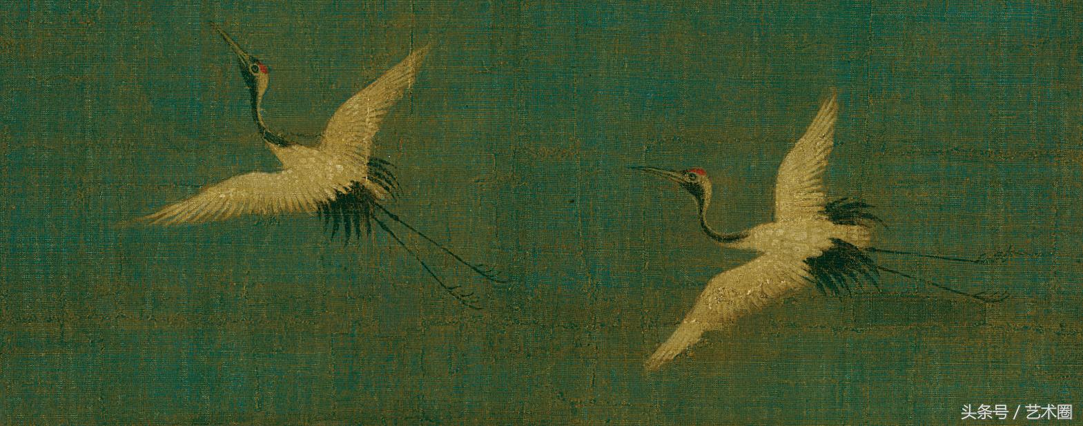 宋代瑞鹤图题诗,瑞鹤图真的是赵佶画的吗