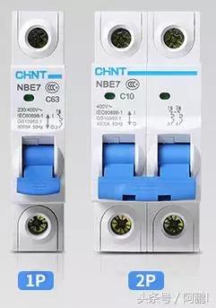 1p空气开关能接2p漏电保护吗,空气开关1p2p3p有什么区别