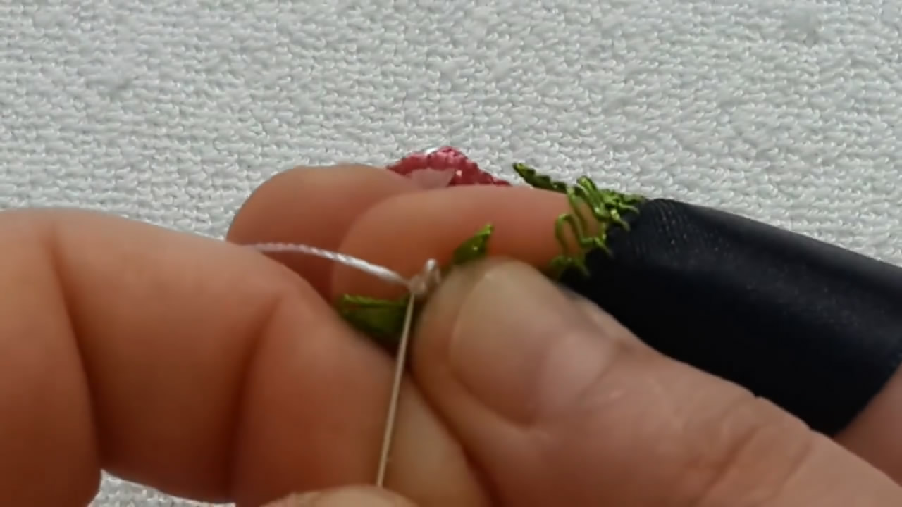 针织锁边缝法手工,渔夫帽扇形锁边教程