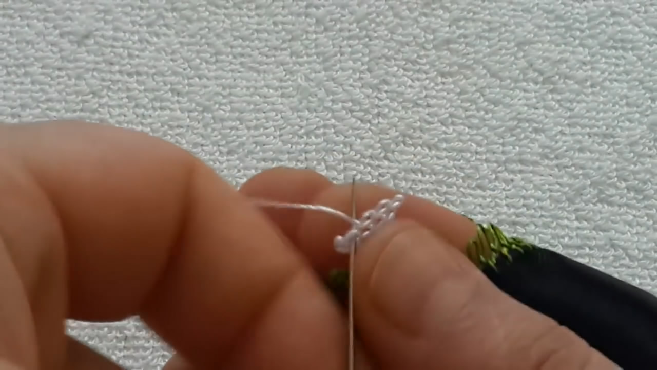 针织锁边缝法手工,渔夫帽扇形锁边教程