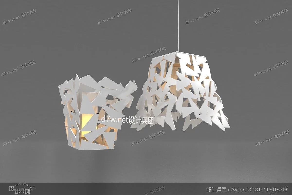 软装小吊灯,好看的现代吊灯3d模型