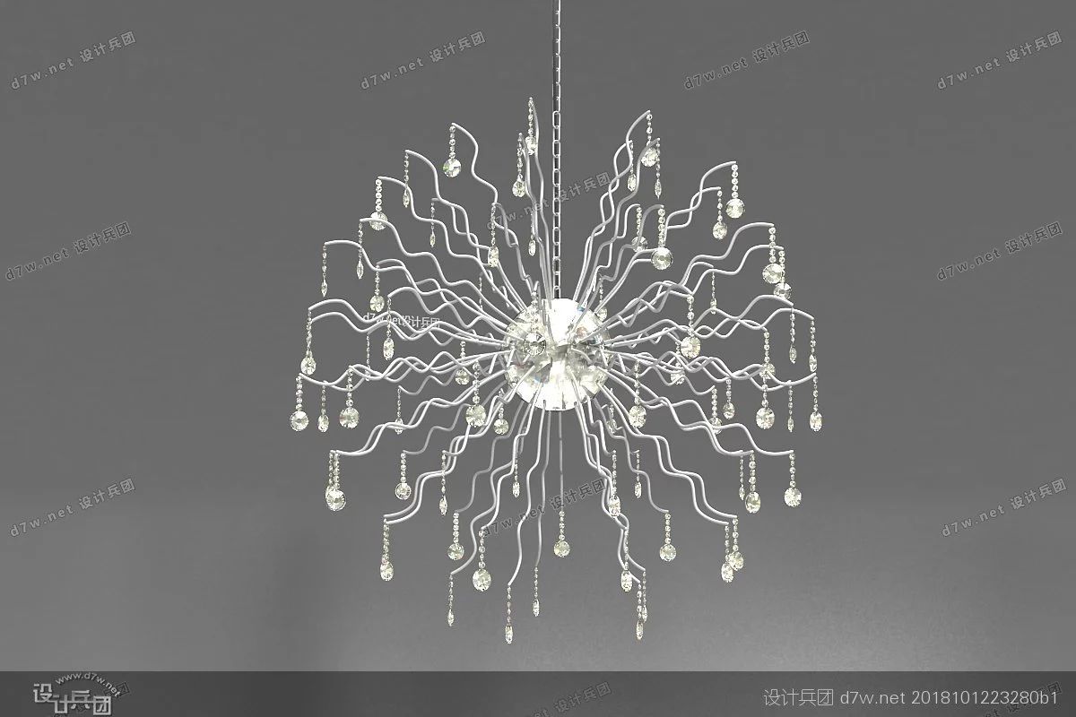 软装小吊灯,好看的现代吊灯3d模型