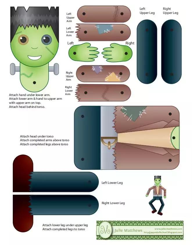 万圣节到了怎么做万圣节各种手工,可以免费玩的万圣节手工制作