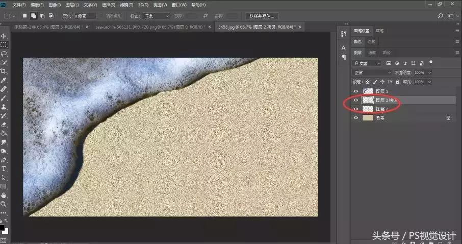 ps制作沙滩上的图片,ps沙滩浮雕字制作方法