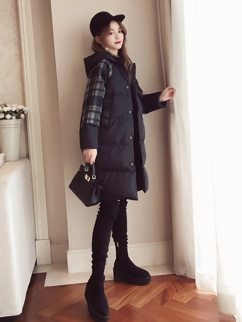 超冷冬季中长棉服穿搭,冬季好看又暖心的棉服