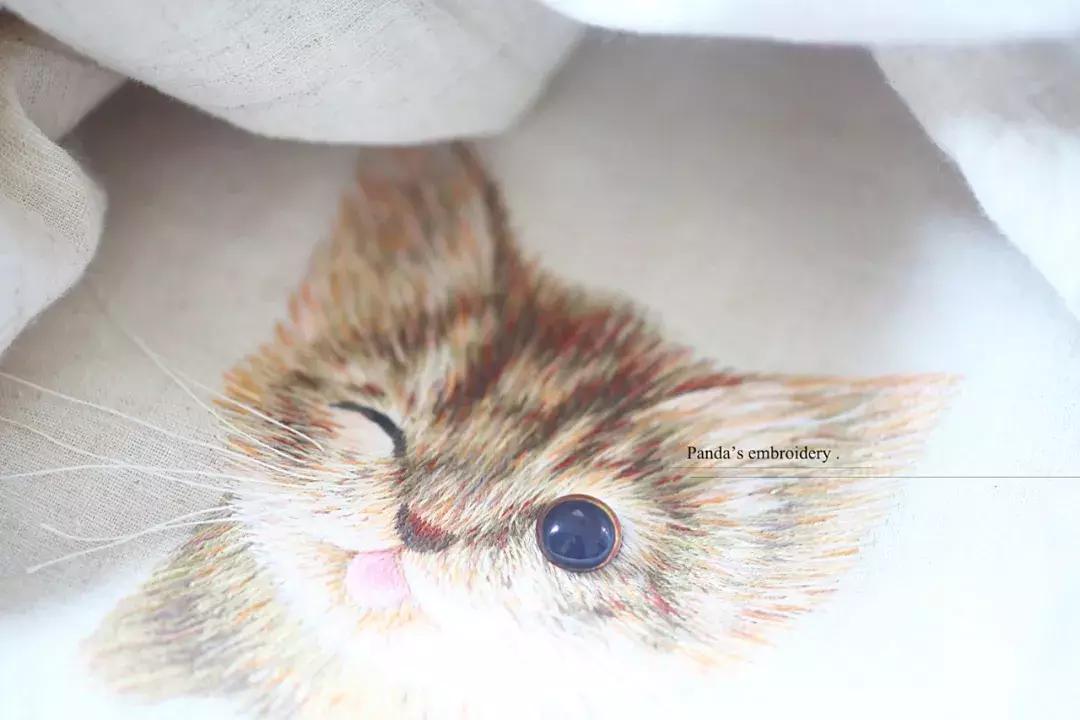 美女用针线“撸猫”，斩获国际大奖，网友惊呼：“这猫要活了！”