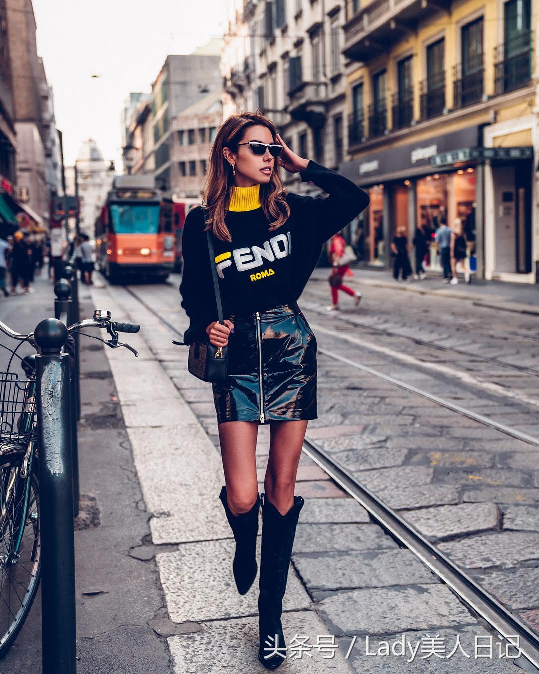 被这个外国女人给征服了，肤色不白却美成仙，还穿着pvc霸街了