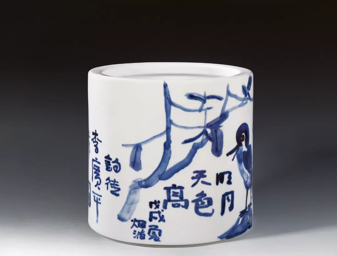 古涧一枝梅,梅兰竹菊手绘釉上彩瓷板画