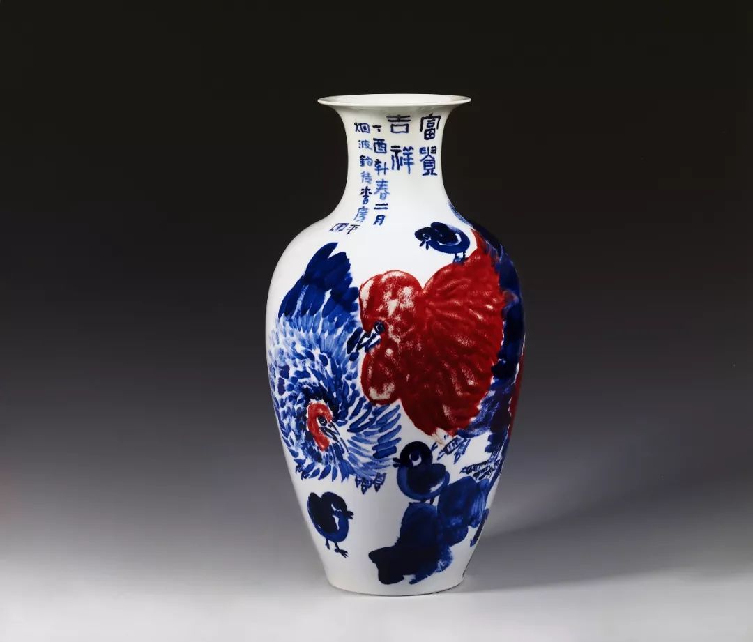 古涧一枝梅,梅兰竹菊手绘釉上彩瓷板画