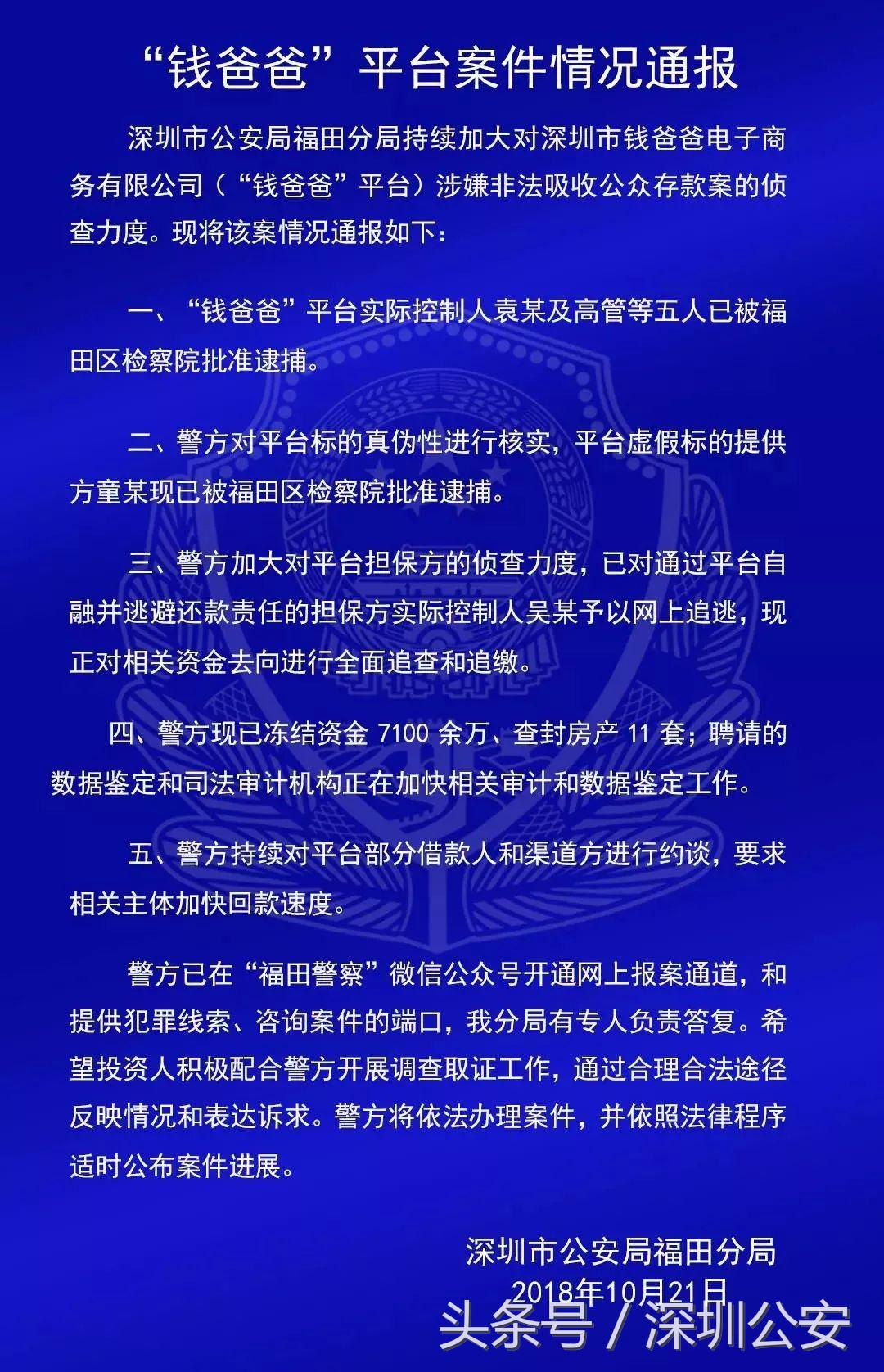 钱爸爸最新消息,钱爸爸平台最新处理结果