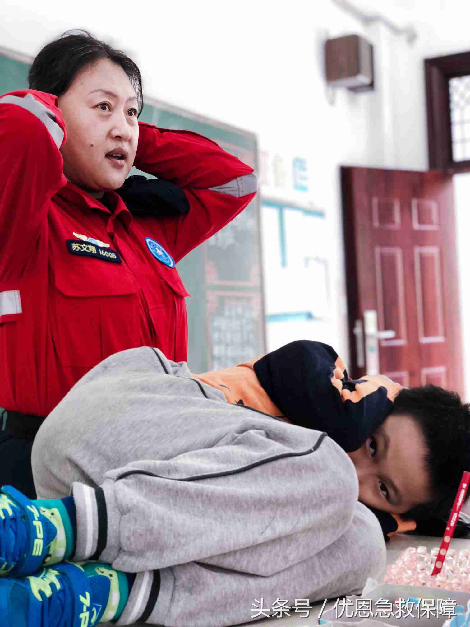 优恩急救知识培训走进院校兰亭小学五（1）、五（3）班