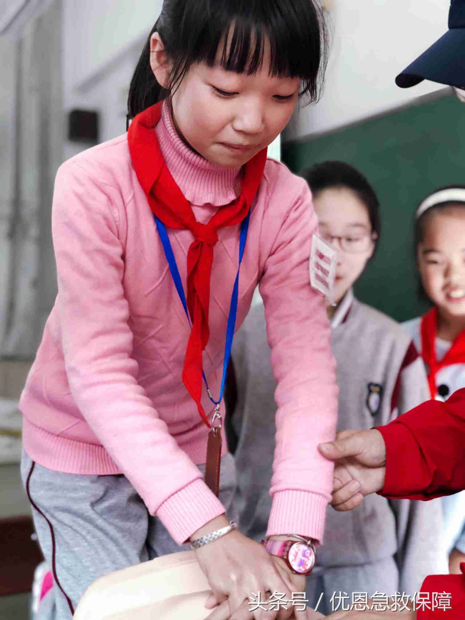 优恩急救知识培训走进院校兰亭小学五（1）、五（3）班