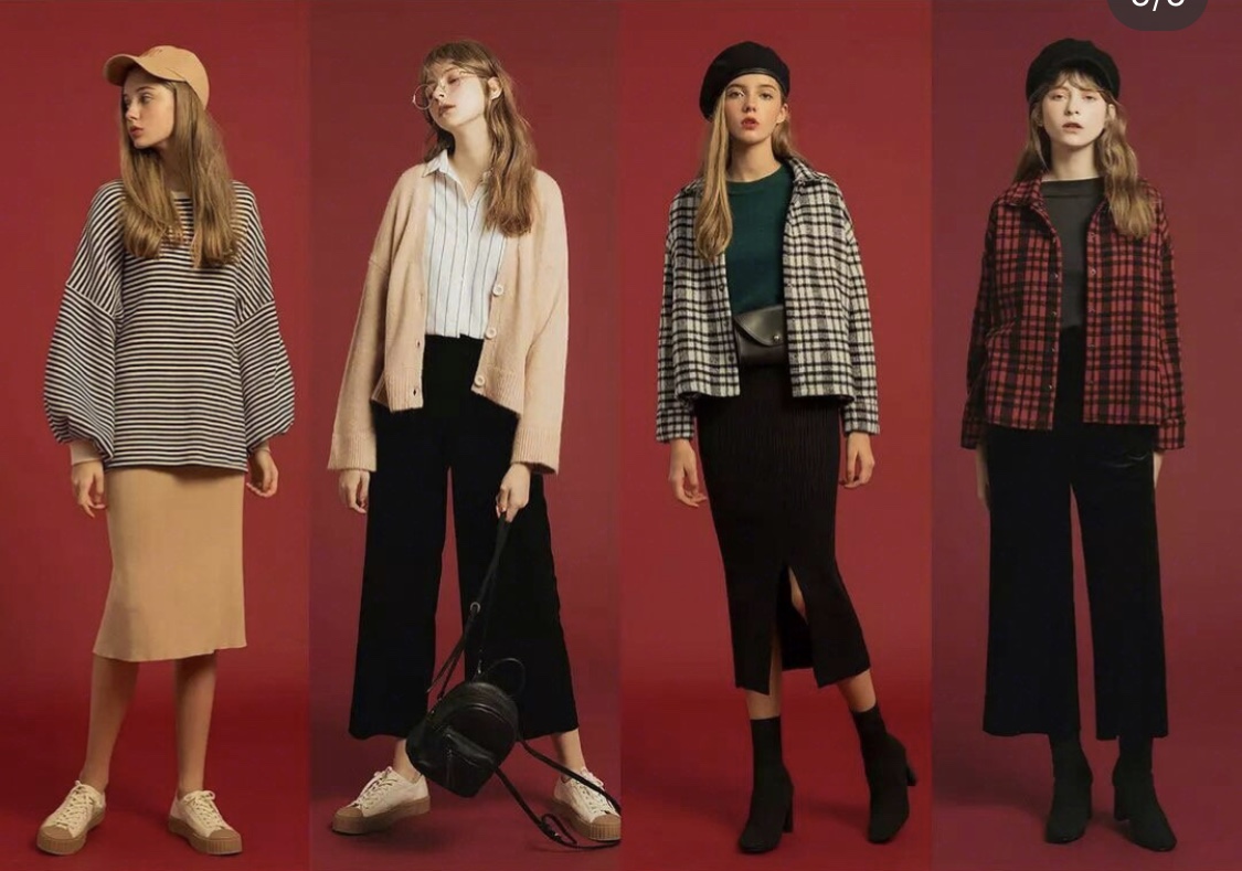 27套春秋休闲减龄穿搭,27套超实用的秋冬基础款穿搭