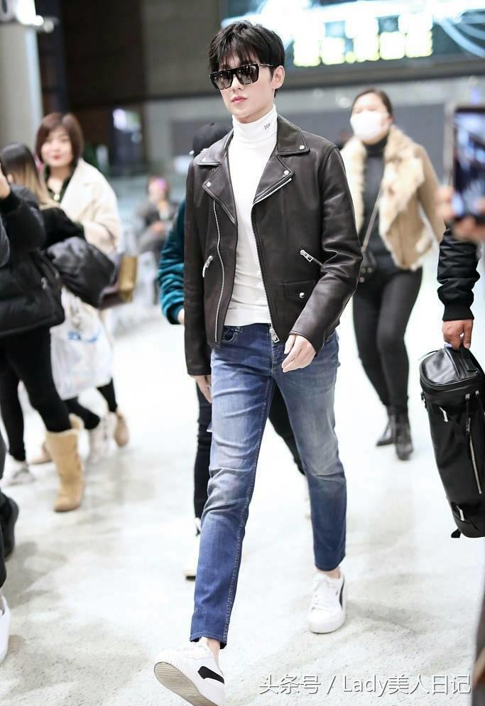 男生穿起来很酷的外套男童,才子男装皮夹克冬装机车皮外套